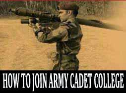 How to join Army Cadet College